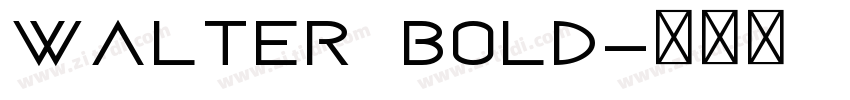 Walter Bold字体转换